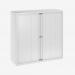 Bisley 1200mm Wide EuroTambour Unit (1181mm) (2 shelves) Traffic White