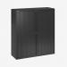 Bisley 1200mm Wide EuroTambour Unit (1330mm) (3 shelves) Black
