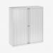 Bisley 1200mm Wide EuroTambour Unit (1330mm) (3 shelves) Traffic White