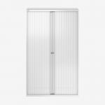 Bisley 1200mm Wide EuroTambour Unit (1980mm) (4 shelves) Traffic White