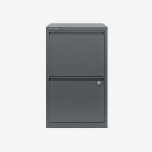 Bisley 2 Drawer Home Filing Cabinet Anthracite Grey 2 Drawer