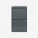 Bisley 2 Drawer Home Filing Cabinet Anthracite Grey 2 Drawer
