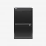 Bisley 2 Drawer Home Filing Cabinet Black 2 Drawer