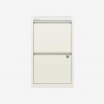 Bisley 2 Drawer Home Filing Cabinet Traffic White 2 Drawer