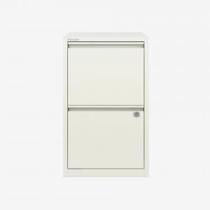 Bisley 2 Drawer Home Filing Cabinet Traffic White 2 Drawer