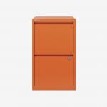 Bisley 2 Drawer Home Filing Cabinet Bisley Orange 2 Drawer