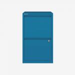 Bisley 2 Drawer Home Filing Cabinet Azure 2 Drawer