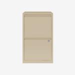 Bisley 2 Drawer Home Filing Cabinet Natural Canvas 2 Drawer
