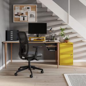 Bisley 2 Drawer Home Filing Cabinet Natural Canvas 2 Drawer