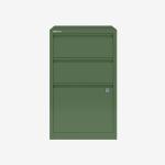 Bisley Home Filer Olive Green 3 Drawer