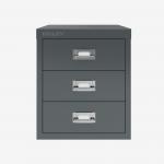 Bisley 12 Series MultiDrawer Anthracite Grey 3 Drawer