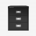 Bisley 12 Series MultiDrawer Black 3 Drawer