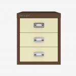 Bisley 12 Series MultiDrawer Coffee Cream 3 Drawer
