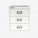 Bisley 12 Series MultiDrawer Traffic White 3 Drawer