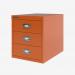 Bisley 12 Series MultiDrawer Bisley Orange 3 Drawer