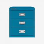 Bisley 12 Series MultiDrawer Azure 3 Drawer
