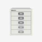 Bisley 5 Drawer Filing Cabinet – Desktop Chalk 5 Drawer