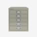 Bisley 5 Drawer Filing Cabinet – Desktop Goose Grey 5 Drawer