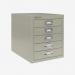 Bisley 5 Drawer Filing Cabinet – Desktop Goose Grey 5 Drawer