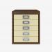 Bisley 5 Drawer Filing Cabinet – Desktop Coffee Cream 5 Drawer