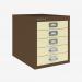 Bisley 5 Drawer Filing Cabinet – Desktop Coffee Cream 5 Drawer