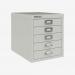 Bisley 5 Drawer Filing Cabinet – Desktop Light Grey 5 Drawer