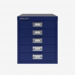 Bisley 5 Drawer Filing Cabinet – Desktop Oxford Blue 5 Drawer