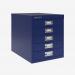 Bisley 5 Drawer Filing Cabinet – Desktop Oxford Blue 5 Drawer