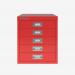Bisley 5 Drawer Filing Cabinet – Desktop Cardinal Red 5 Drawer