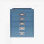 Bisley 5 Drawer Filing Cabinet – Desktop Bisley Blue 5 Drawer