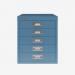 Bisley 5 Drawer Filing Cabinet – Desktop Bisley Blue 5 Drawer