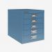 Bisley 5 Drawer Filing Cabinet – Desktop Bisley Blue 5 Drawer