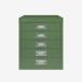 Bisley 5 Drawer Filing Cabinet – Desktop Olive Green 5 Drawer