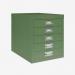 Bisley 5 Drawer Filing Cabinet – Desktop Olive Green 5 Drawer