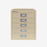 Bisley 5 Drawer Filing Cabinet – Desktop Natural Canvas 5 Drawer