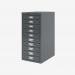 Bisley A4 10 Drawer Filing Cabinet Anthracite Grey 10 Drawer