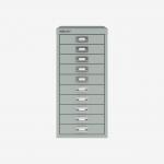 Bisley A4 10 Drawer Filing Cabinet Bisley Silver 10 Drawer