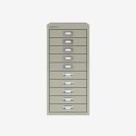 Bisley A4 10 Drawer Filing Cabinet Goose Grey 10 Drawer