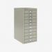 Bisley A4 10 Drawer Filing Cabinet Goose Grey 10 Drawer