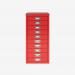Bisley A4 10 Drawer Filing Cabinet Cardinal Red 10 Drawer
