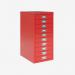 Bisley A4 10 Drawer Filing Cabinet Cardinal Red 10 Drawer