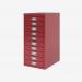 Bisley A4 10 Drawer Filing Cabinet Cardinal Red 10 Drawer