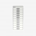 Bisley A4 10 Drawer Filing Cabinet Traffic White 10 Drawer