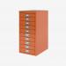Bisley A4 10 Drawer Filing Cabinet Bisley Orange 10 Drawer