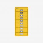 Bisley A4 10 Drawer Filing Cabinet Yellow 10 Drawer