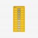 Bisley A4 10 Drawer Filing Cabinet Yellow 10 Drawer