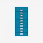 Bisley A4 10 Drawer Filing Cabinet Azure 10 Drawer
