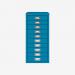 Bisley A4 10 Drawer Filing Cabinet Azure 10 Drawer
