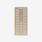 Bisley A4 10 Drawer Filing Cabinet Natural Canvas 10 Drawer
