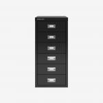 Bisley 6 Drawer MultiDrawer Filing Cabinet Black 6 Drawer